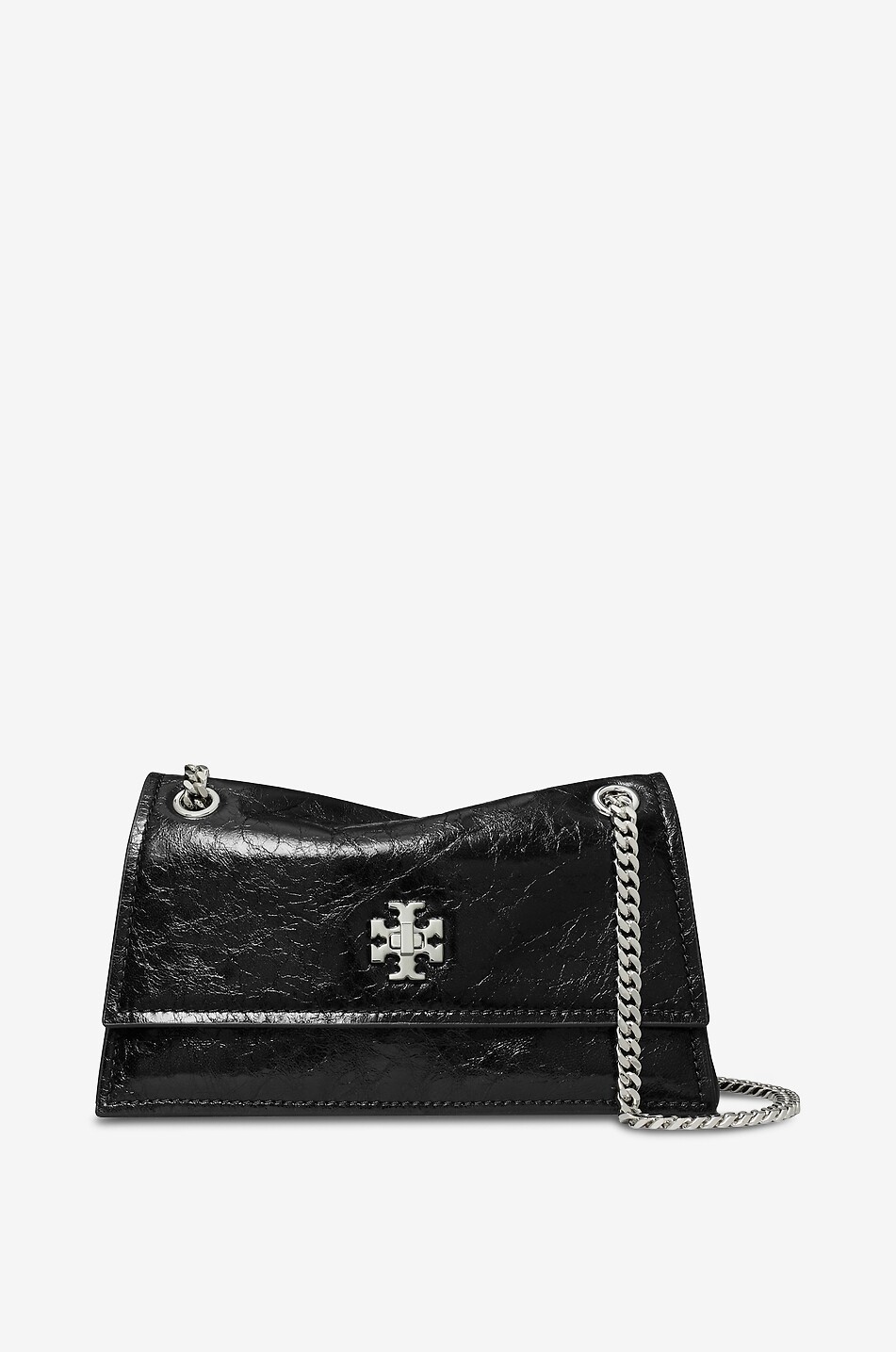 Sac porté épaule en cuir d'agneau craquelé Kira Mini