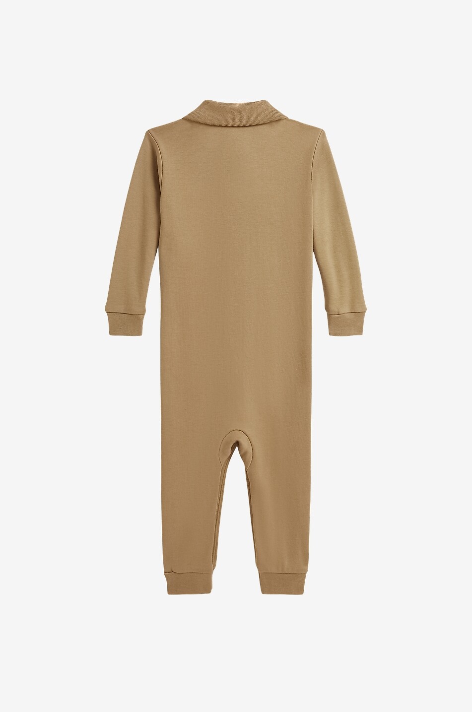 POLO RALPH LAUREN Pony baby polo-collar cotton all-in-one Baby CAMEL 2