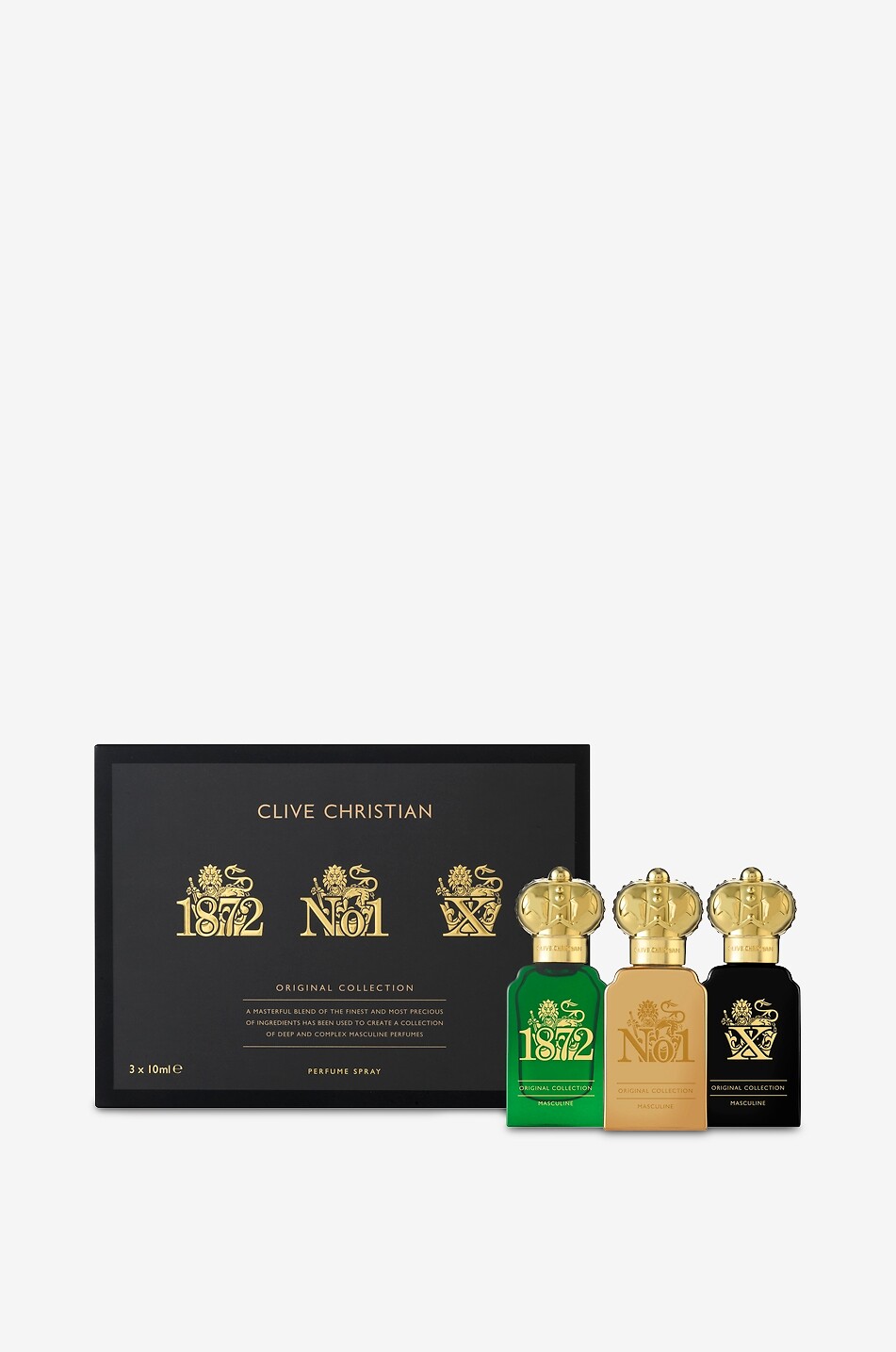 Masculine Traveller Set of 3 eaux de parfum - 3 x 10ml - CLIVE