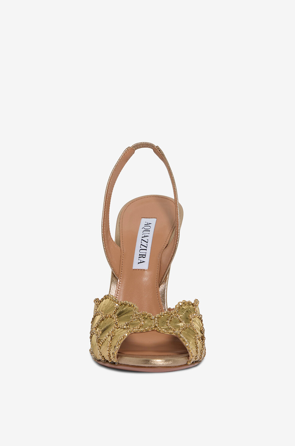 AQUAZZURA Sandalen mit Pfennigabsatz und Pailletten Ce Soir 105 Damen GOLDEN 2