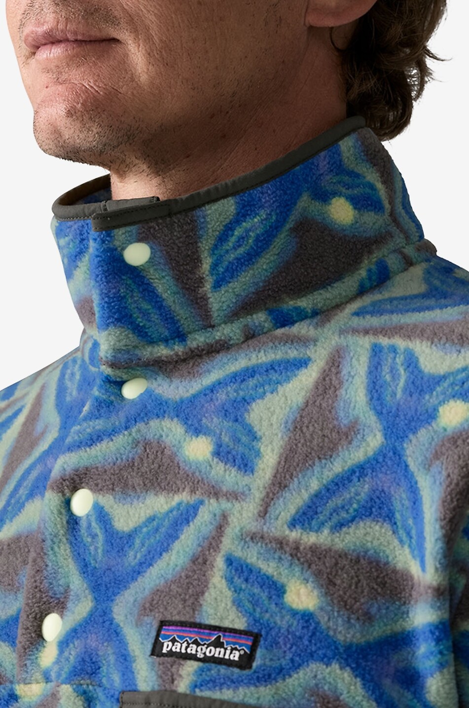 PATAGONIA Fleece-Sweatshirt mit Stehkragen Snap-T Herren DUNKELBLAU 6