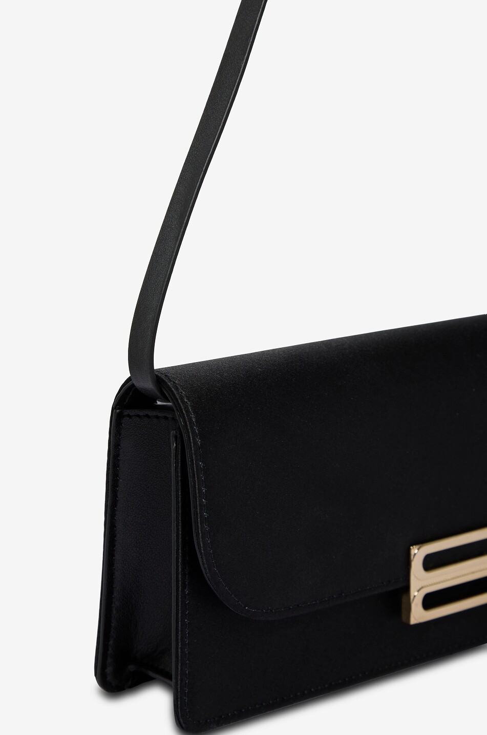 VICTORIA BECKHAM Dorian East-West satin clutch Women BLACK 5