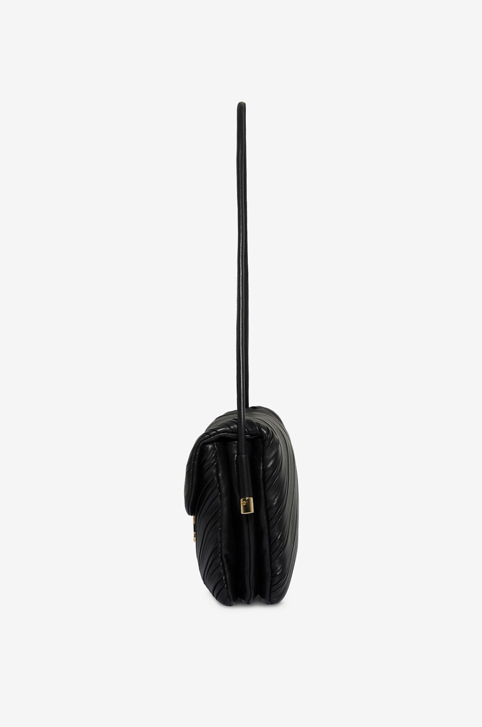 VICTORIA BECKHAM Sac porté épaule plissé en cuir de veau Soft Dorian Femme NOIR 4