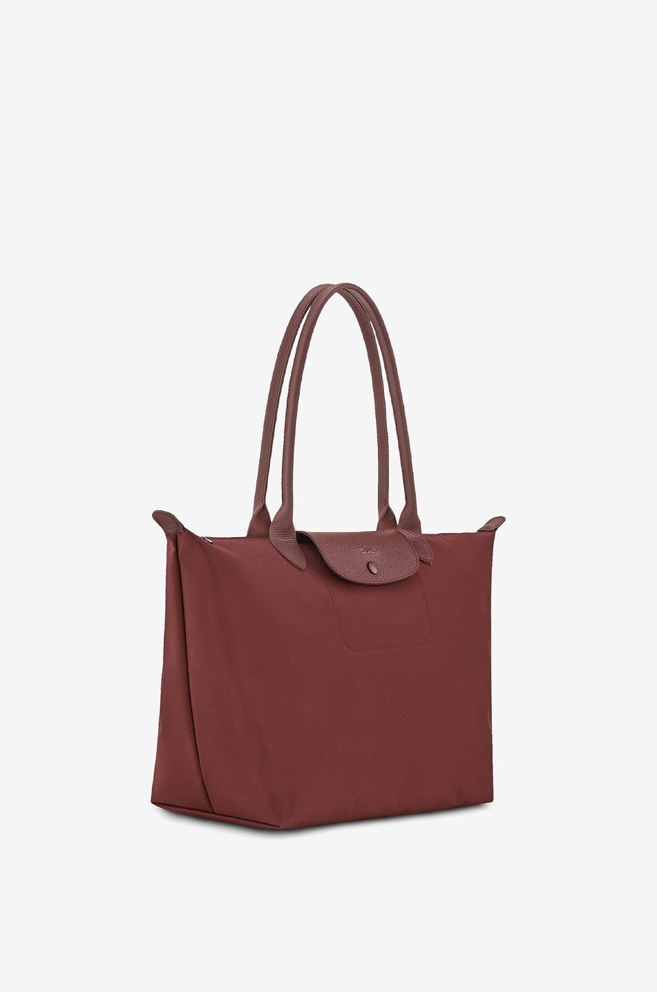 LONGCHAMP Shopper aus Canvas und Leder Le Pliage One L Damen DUNKELROT 4