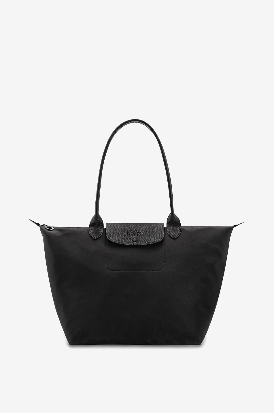 LONGCHAMP Sac cabas en toile et cuir Le Pliage One L Femme NOIR 1