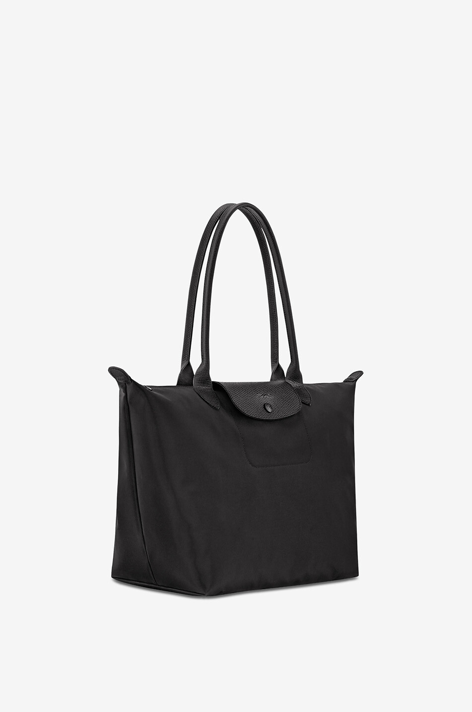 LONGCHAMP Sac cabas en toile et cuir Le Pliage One L Femme NOIR 4
