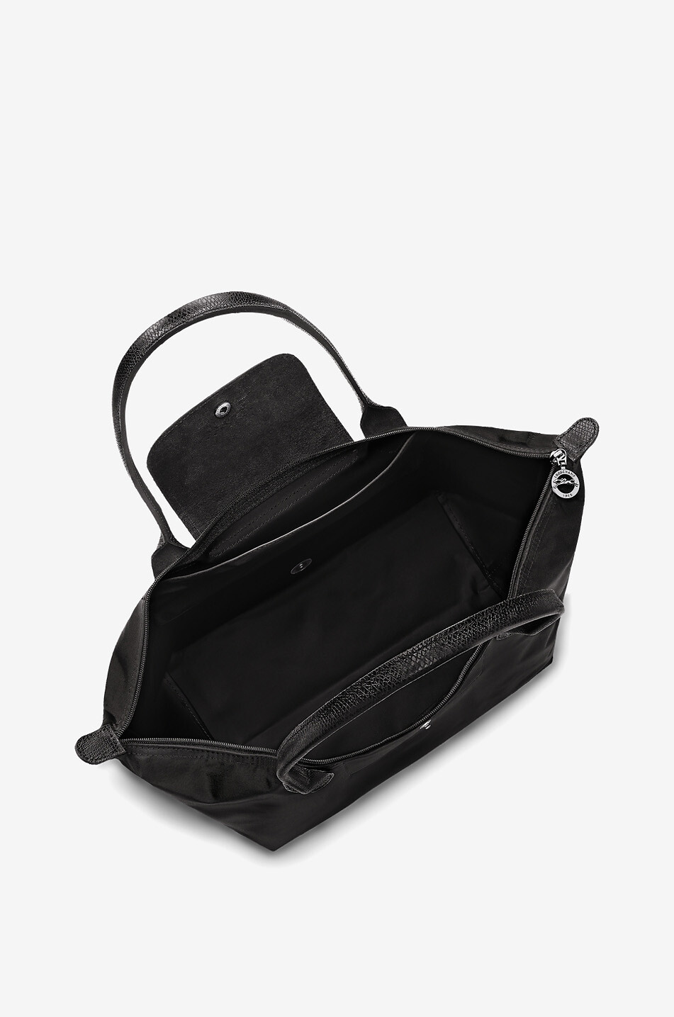 LONGCHAMP Sac cabas en toile et cuir Le Pliage One L Femme NOIR 5