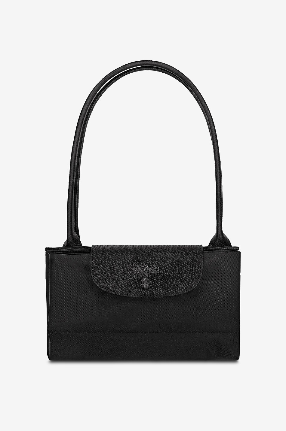 LONGCHAMP Sac cabas en toile et cuir Le Pliage One L Femme NOIR 7