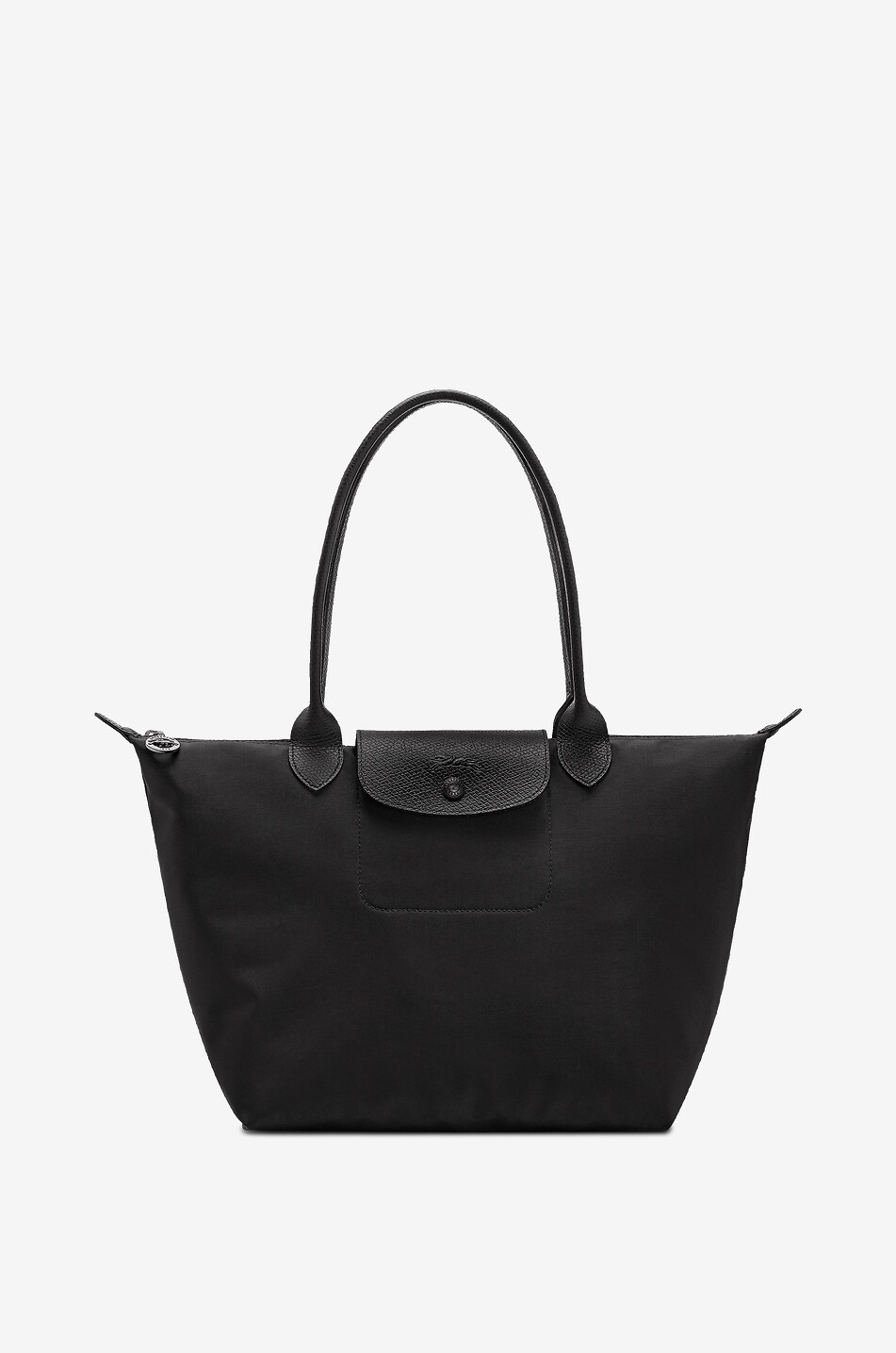 LONGCHAMP Shopper aus Canvas und Leder Le Pliage One M Damen SCHWARZ 1