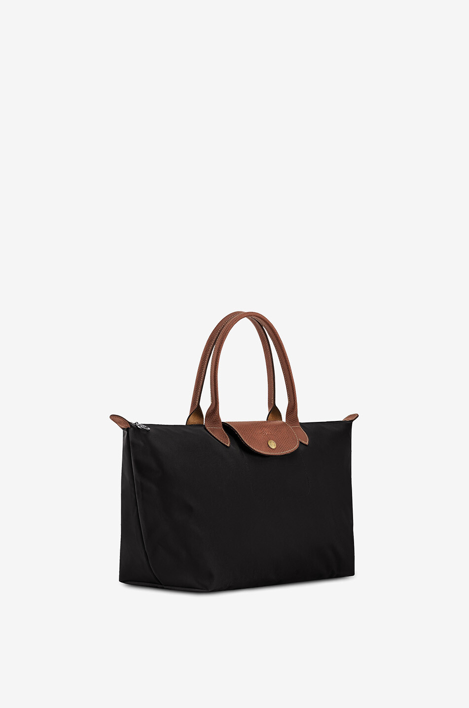 LONGCHAMP Sac cabas en toile et cuir Le Pliage Original L Femme NOIR 2