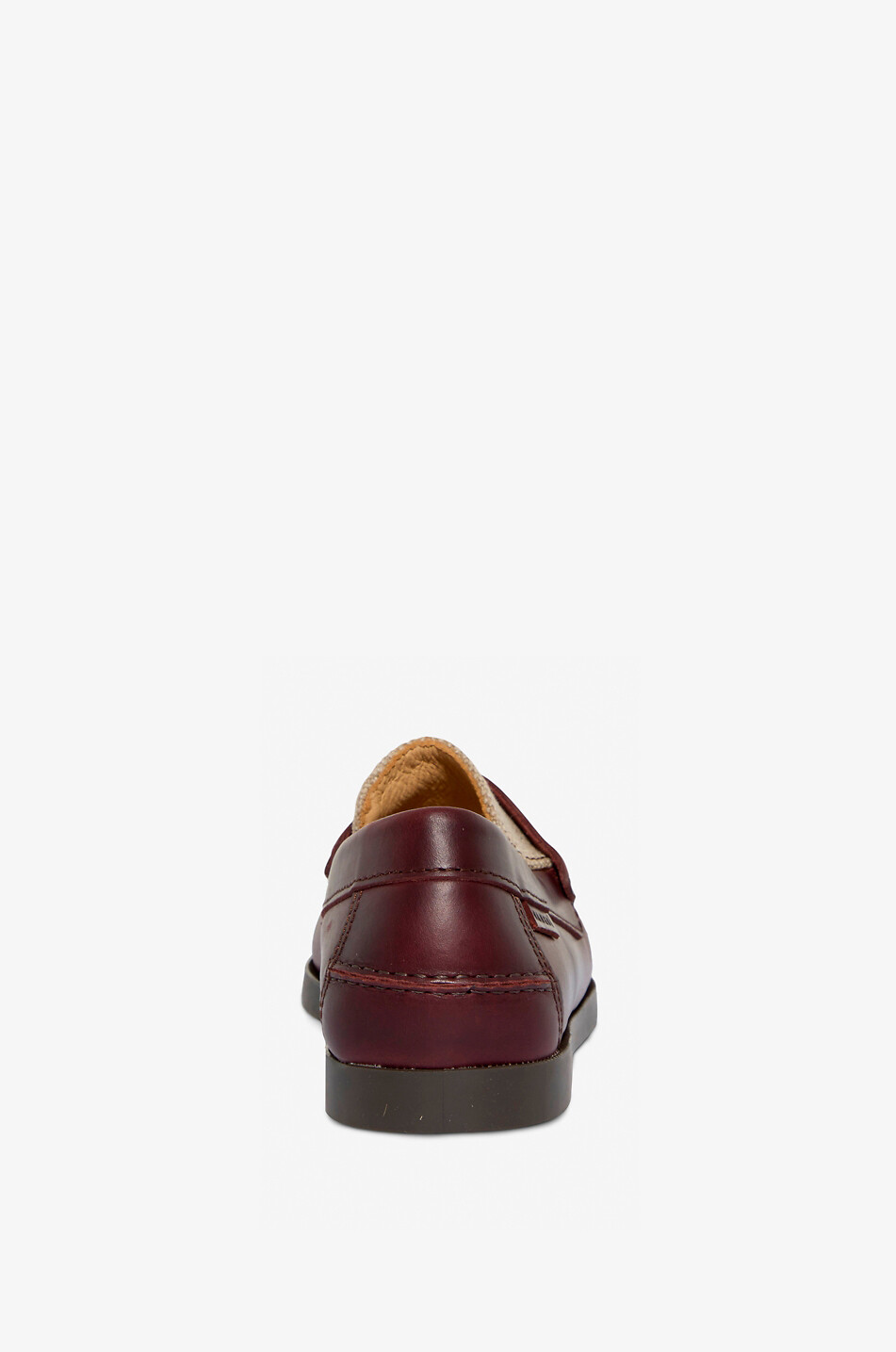 MANEBI Mocassins en cuir et toile de coton Femme MARRON 5