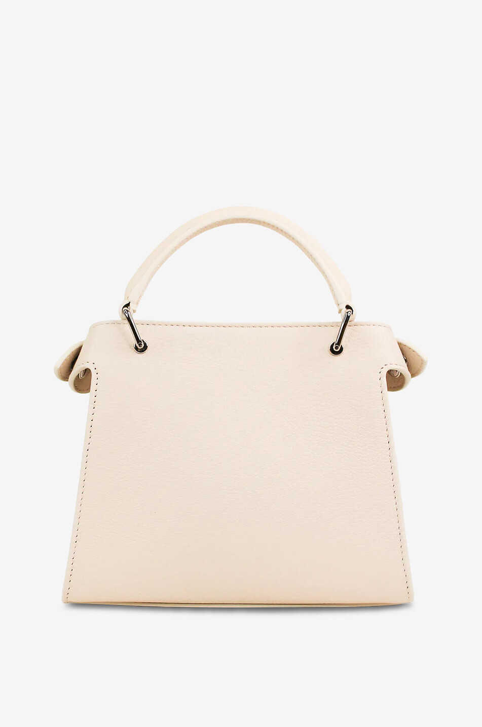 MICHINO Handtasche aus genarbtem Leder Lutece Nano Damen CREMEFARBEN 2