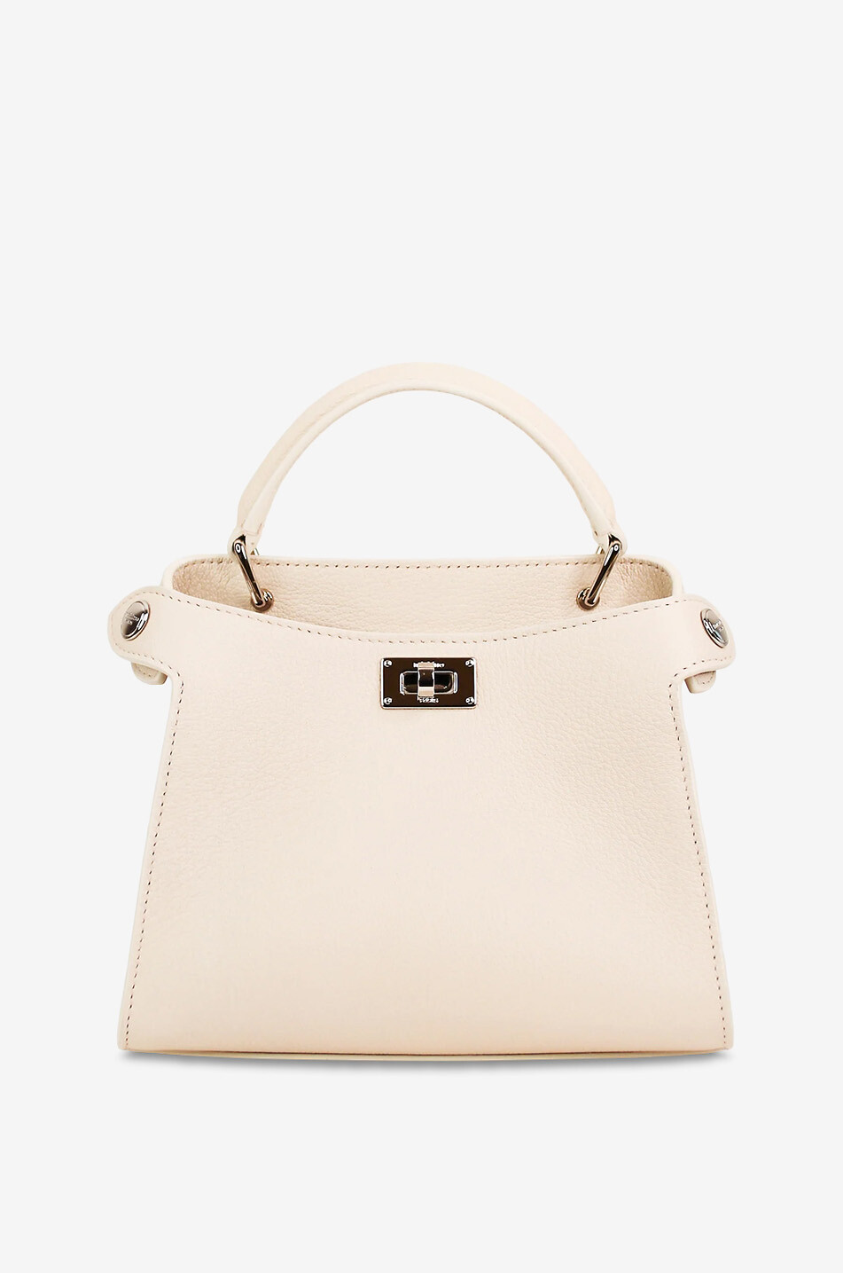 MICHINO Handtasche aus genarbtem Leder Lutece Nano Damen CREMEFARBEN 4