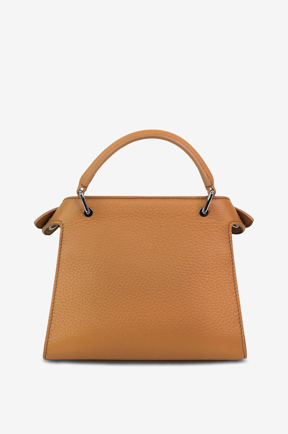 MICHINO Handtasche aus genarbtem Leder Lutece Nano Damen KAMELFARBEN 2