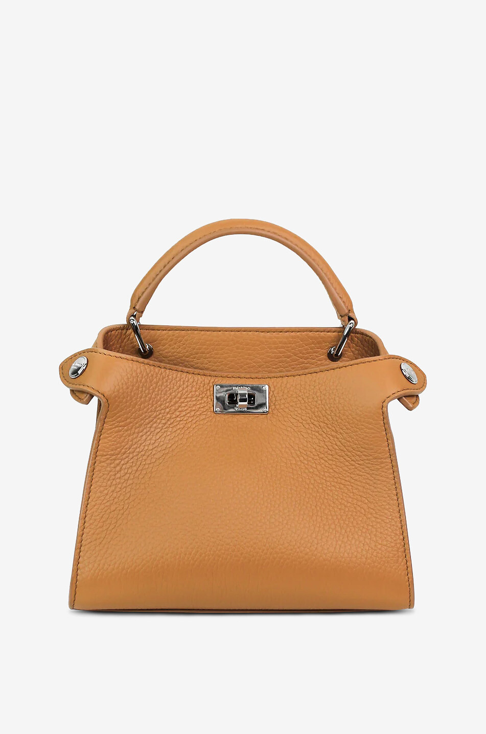 MICHINO Handtasche aus genarbtem Leder Lutece Nano Damen KAMELFARBEN 5