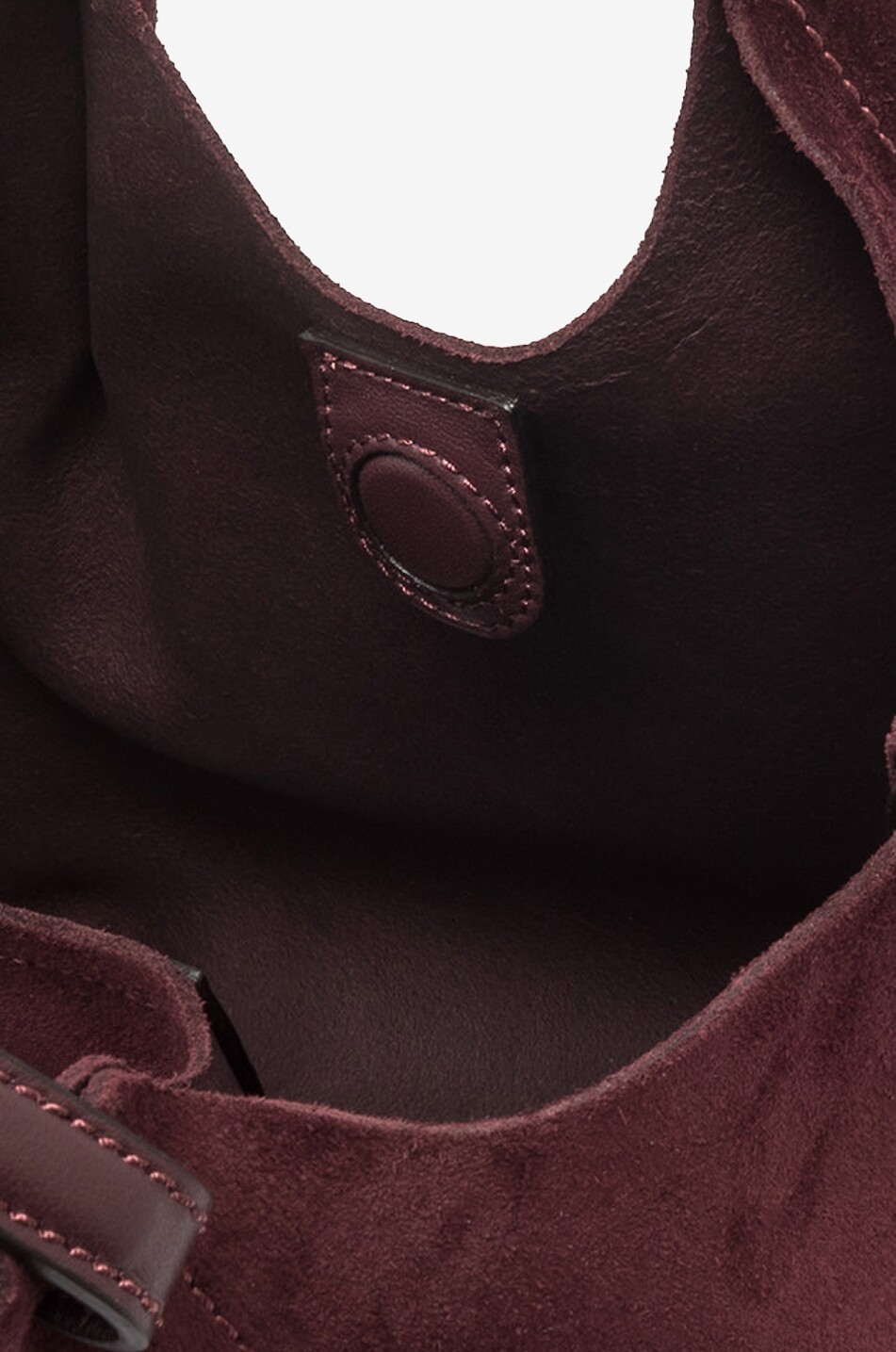 GIANNI CHIARINI Shopper aus Veloursleder mit Mäppchen Dua Medium Damen DUNKELROT 5