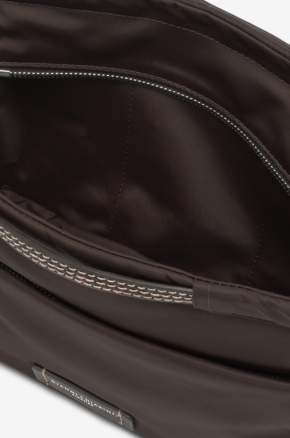 GIANNI CHIARINI Taschen-Organizer aus Nylon et cuir Bags in Bag Damen DUNKELBRAUN 4