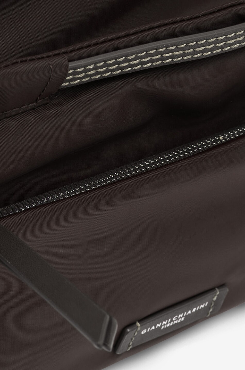 GIANNI CHIARINI Taschen-Organizer aus Nylon et cuir Bags in Bag Damen DUNKELBRAUN 5