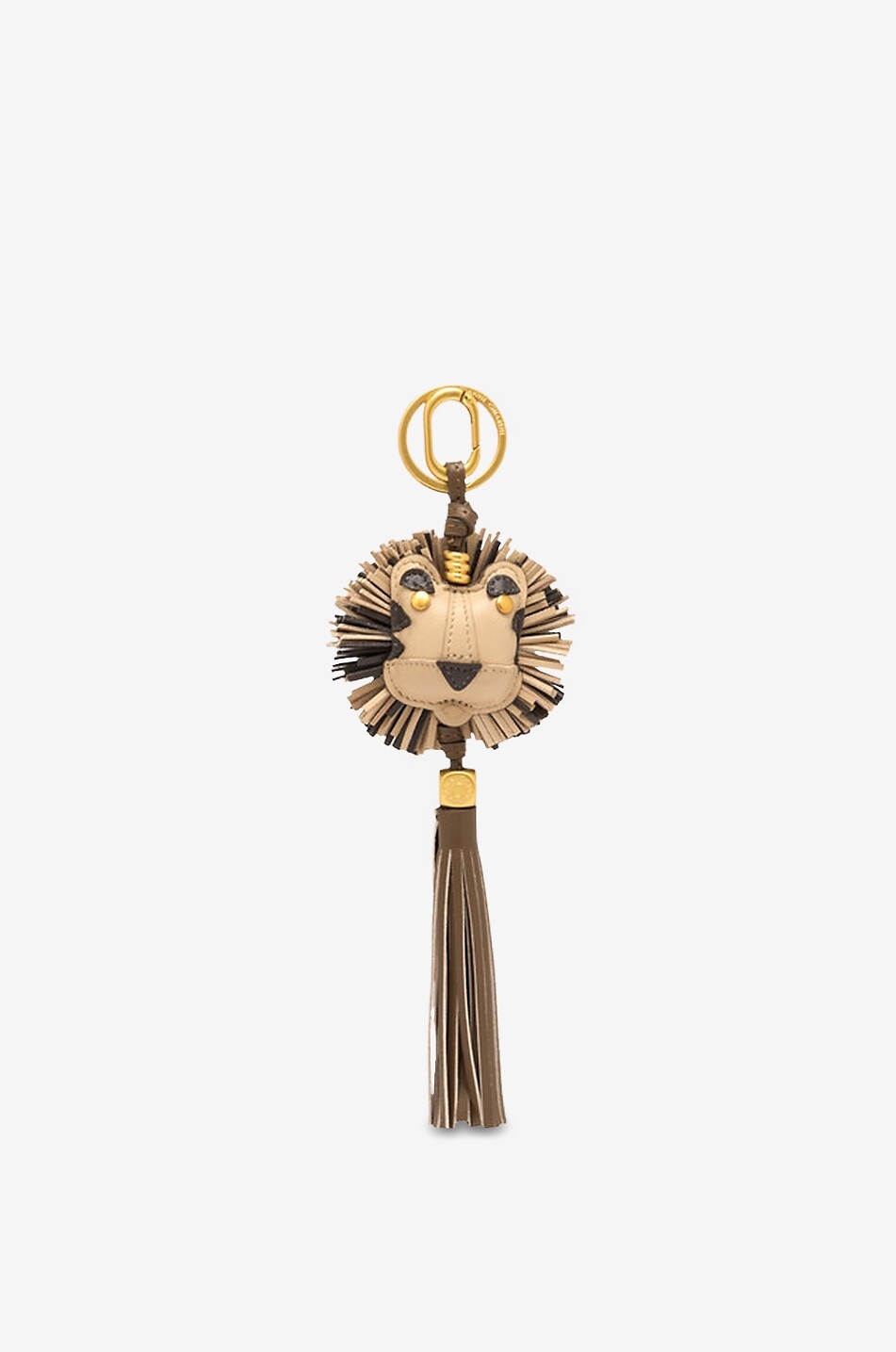 GIANNI CHIARINI Porte-clés et charm pour sac en cuir synthétique Leo Femme BEIGE 1