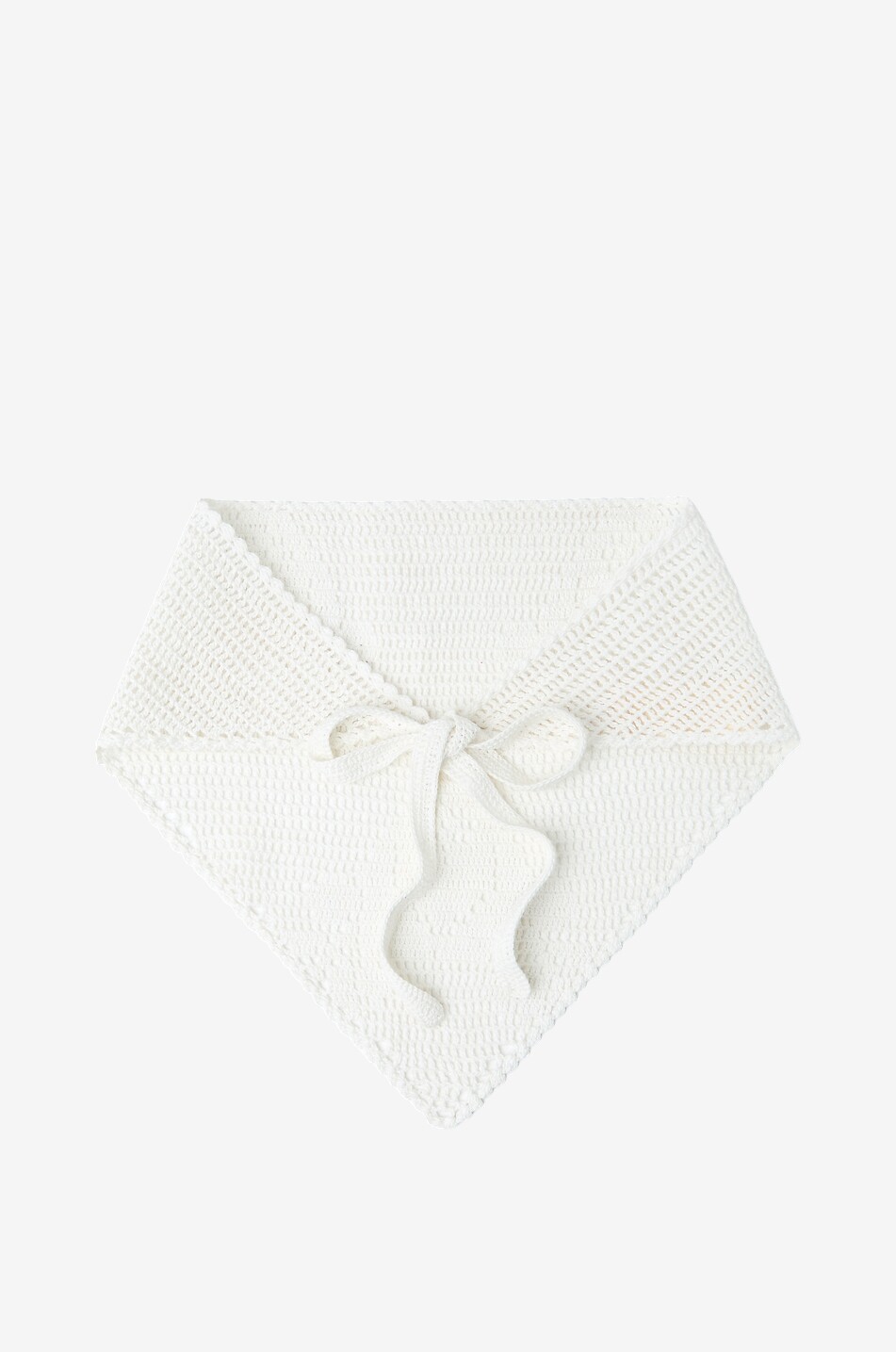 LOEFFLER RANDALL Viv cotton crochet head scarf Women WHITE 1