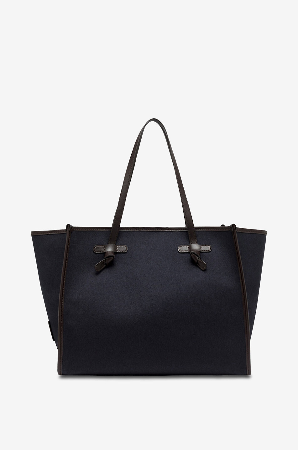 GIANNI CHIARINI Sac cabas en toile et cuir Marcella Large Femme BLEU FONCE 5