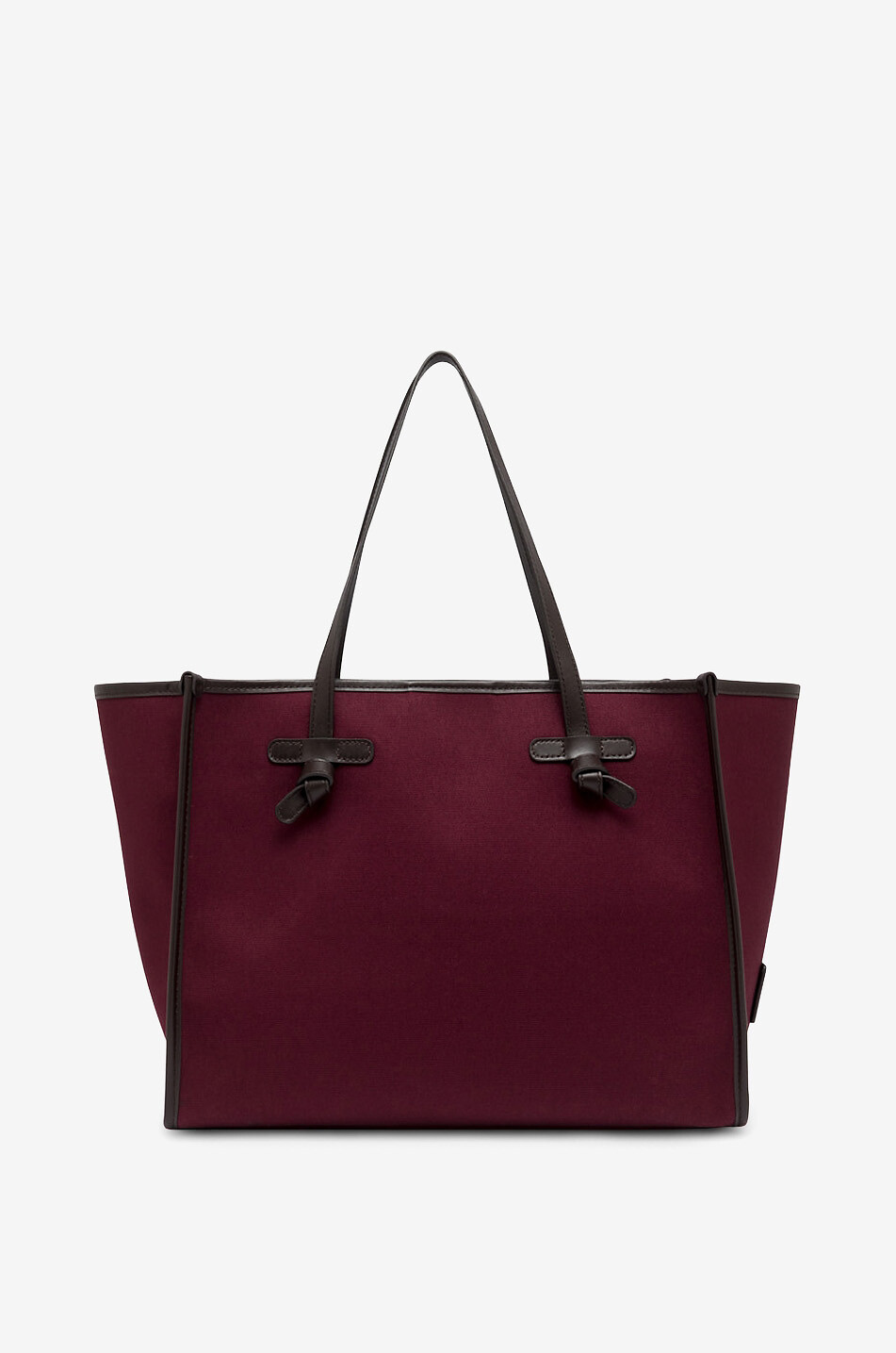 GIANNI CHIARINI Sac cabas en toile et cuir Marcella Large Femme ROUGE FONCÉ 1