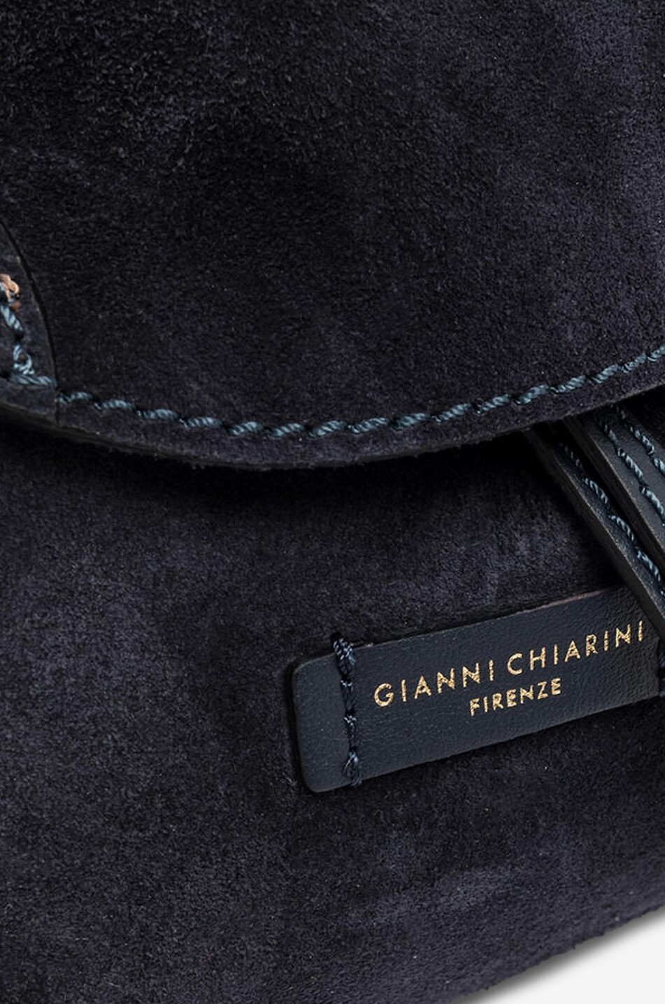 GIANNI CHIARINI Sac à dos en daim Violette Small Femme BLEU FONCE 5