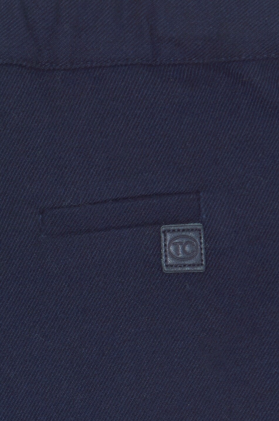 TARTINE ET CHOCOLAT Pantalon droit bébé en sergé effet laine Bébé BLEU MOYEN 3