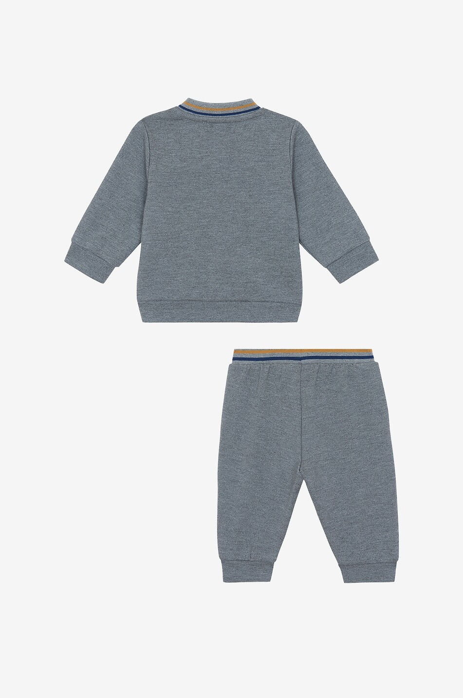 TARTINE ET CHOCOLAT Varsity style baby knit jogging suit Baby GREY 3