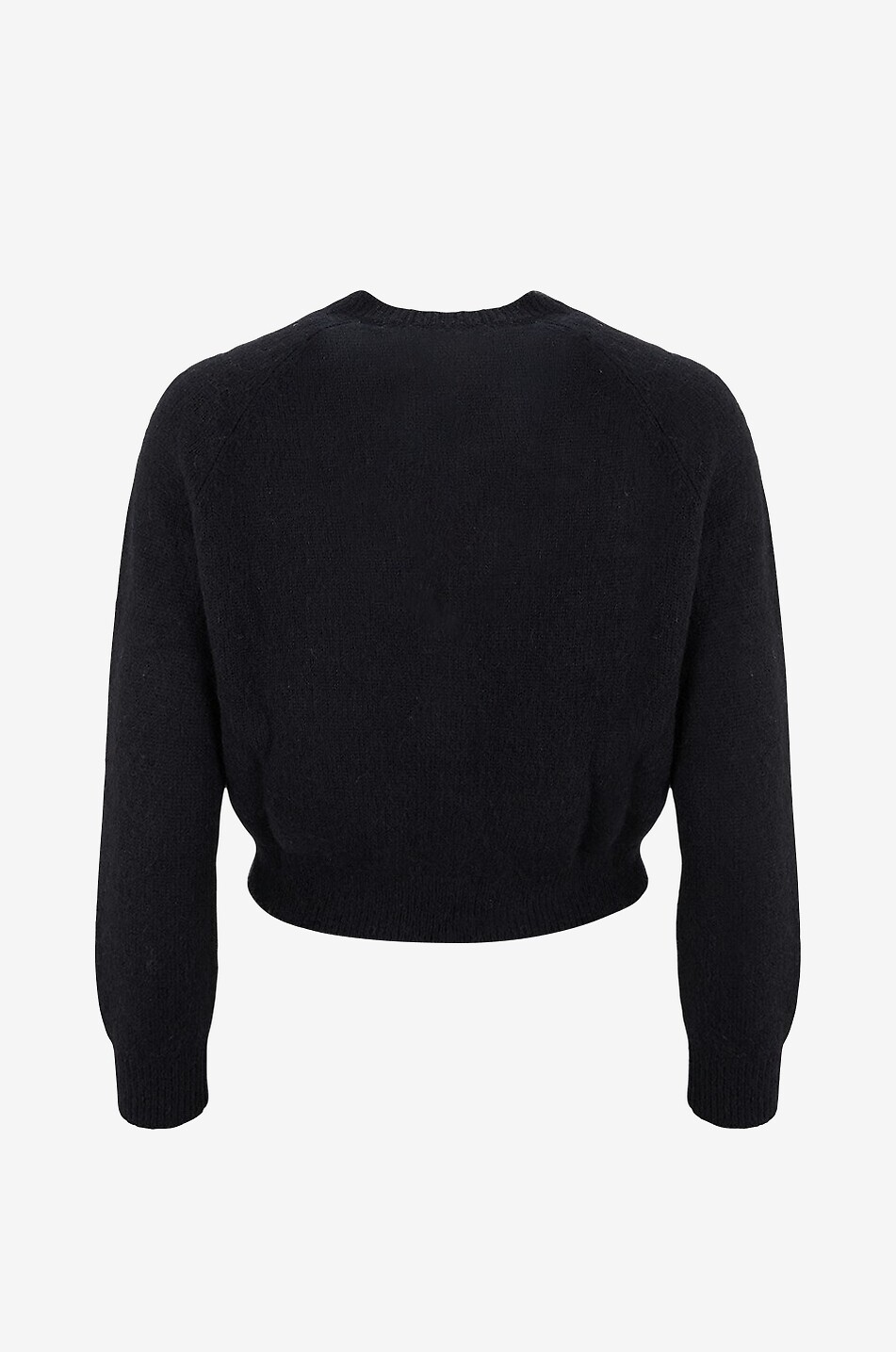 DÔEN Strickjacke mit geripptem Rundhalsausschnitt Petra Damen SCHWARZ 3