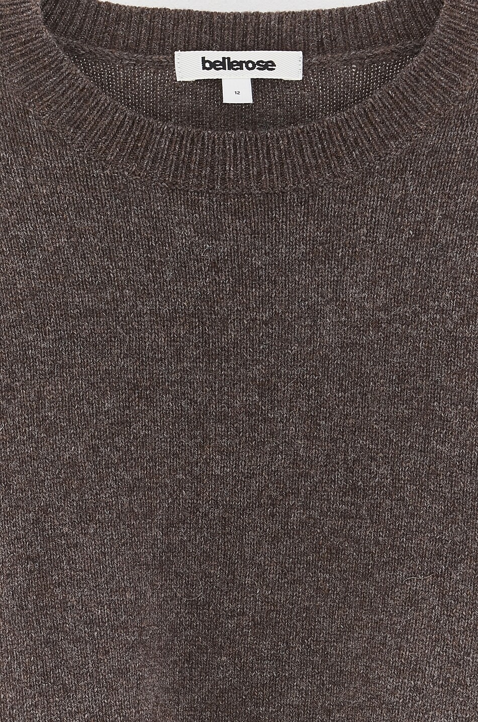 BELLEROSE Pull coversize en laine mérinos mélangée fille Gimah Fille MARRON FONCÉ 3