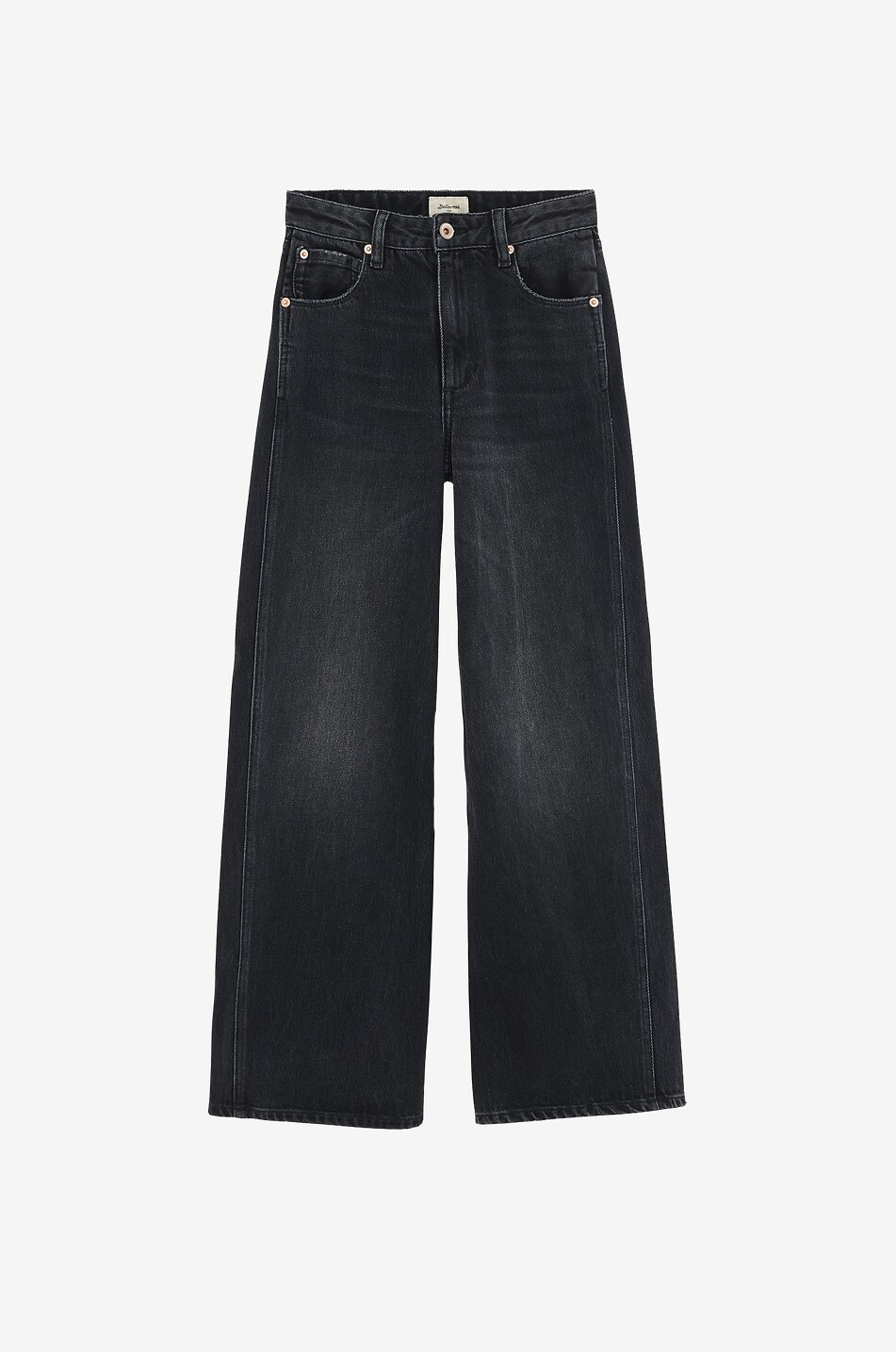 BELLEROSE Wanda denim wide-leg girl's jeans Girl BLACK 1