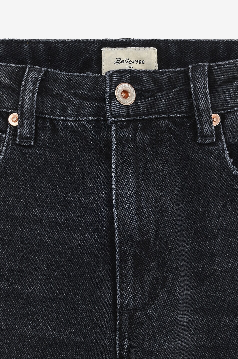 BELLEROSE Wanda denim wide-leg girl's jeans Girl BLACK 3