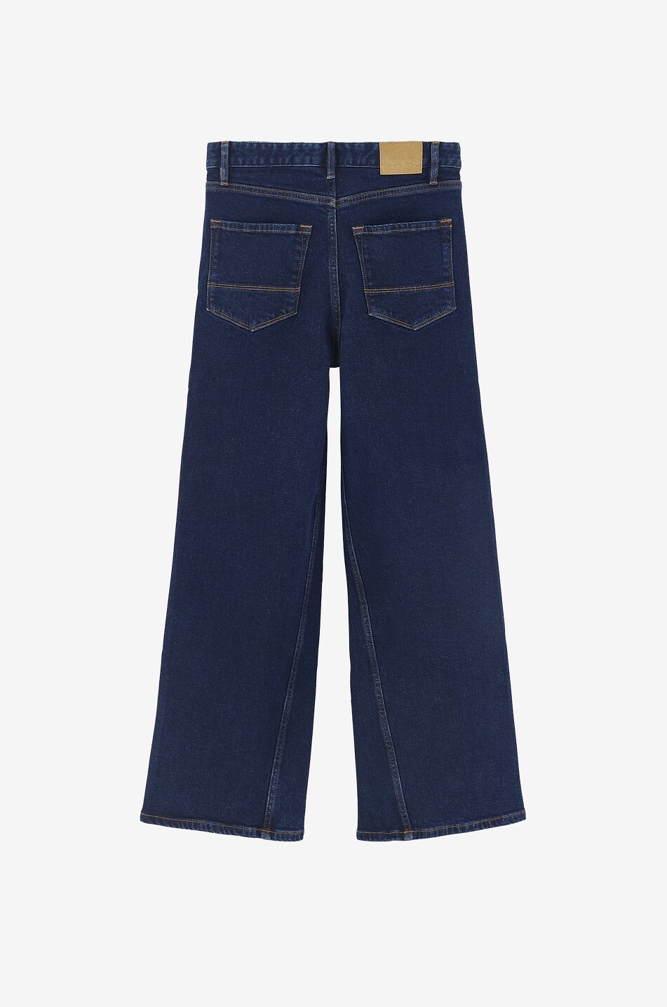 BELLEROSE Wanda girls' dark-washed cotton denim wide-leg jeans Girl DARK BLUE 2