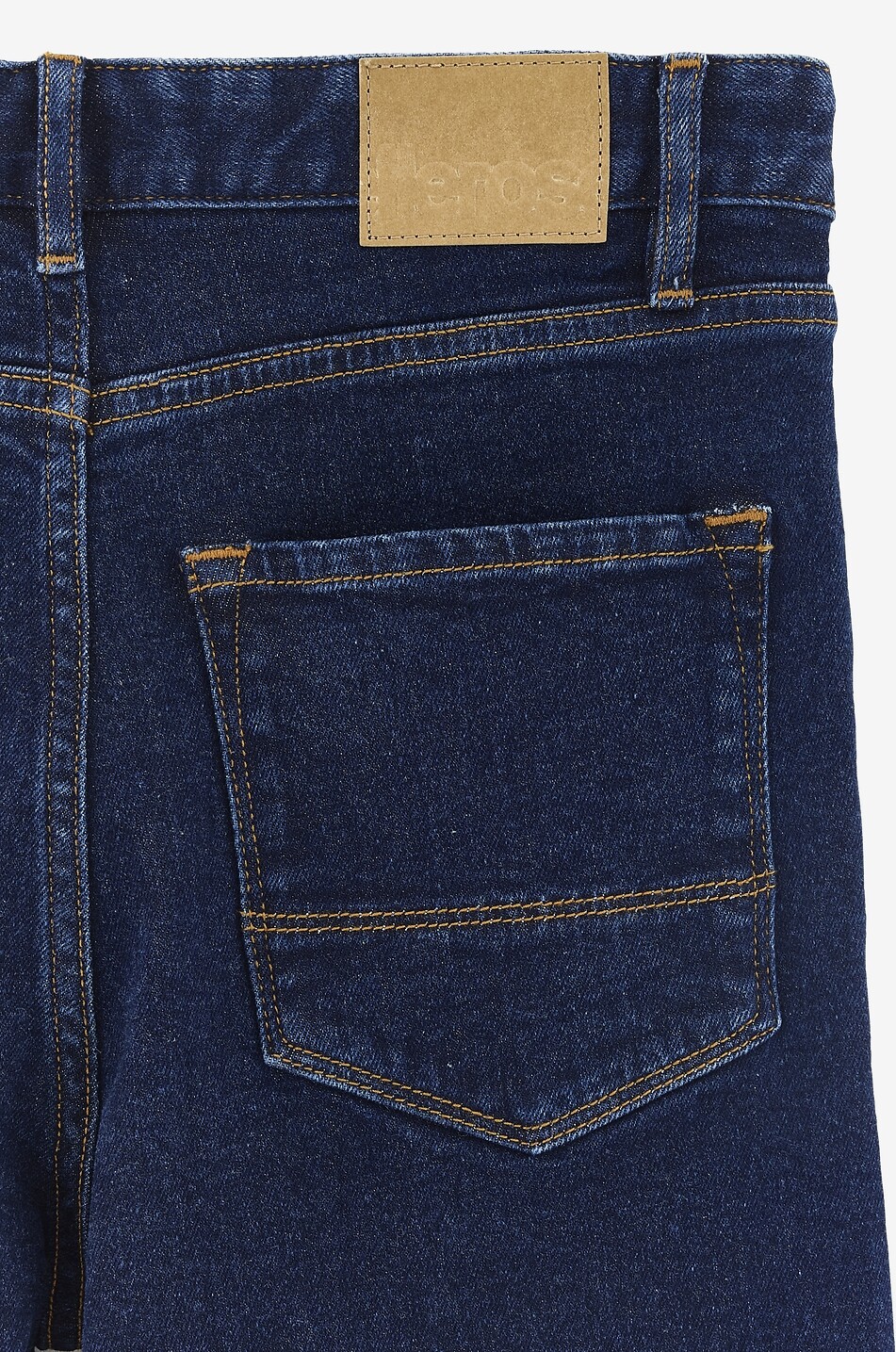 BELLEROSE Wanda girls' dark-washed cotton denim wide-leg jeans Girl DARK BLUE 4