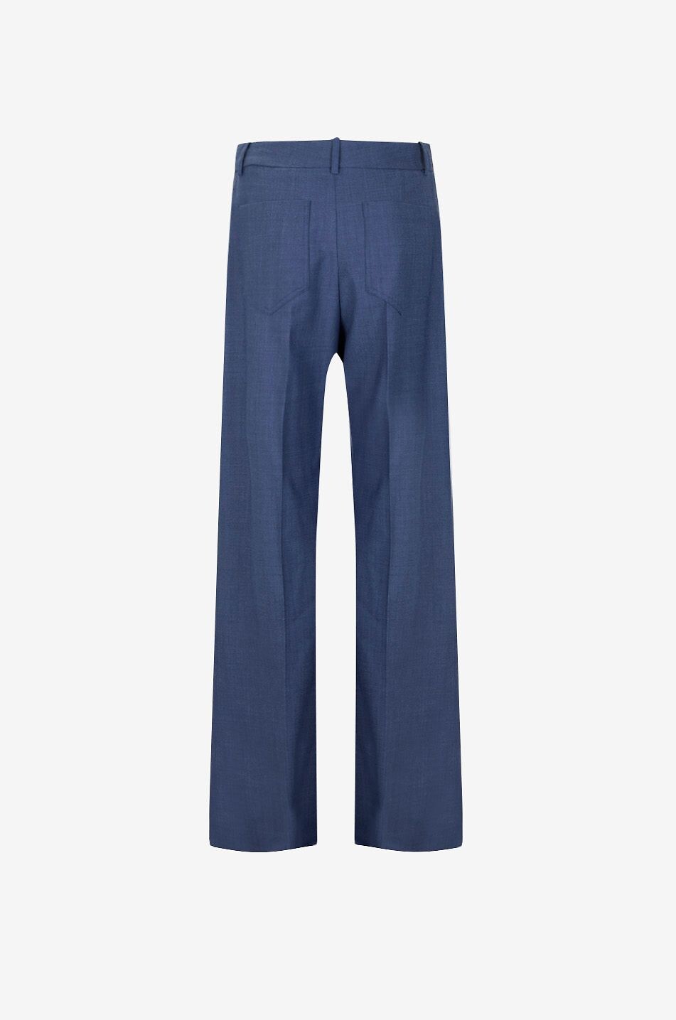VICTORIA BECKHAM Alina flared trousers in blended virgin wool Women DARK BLUE 2