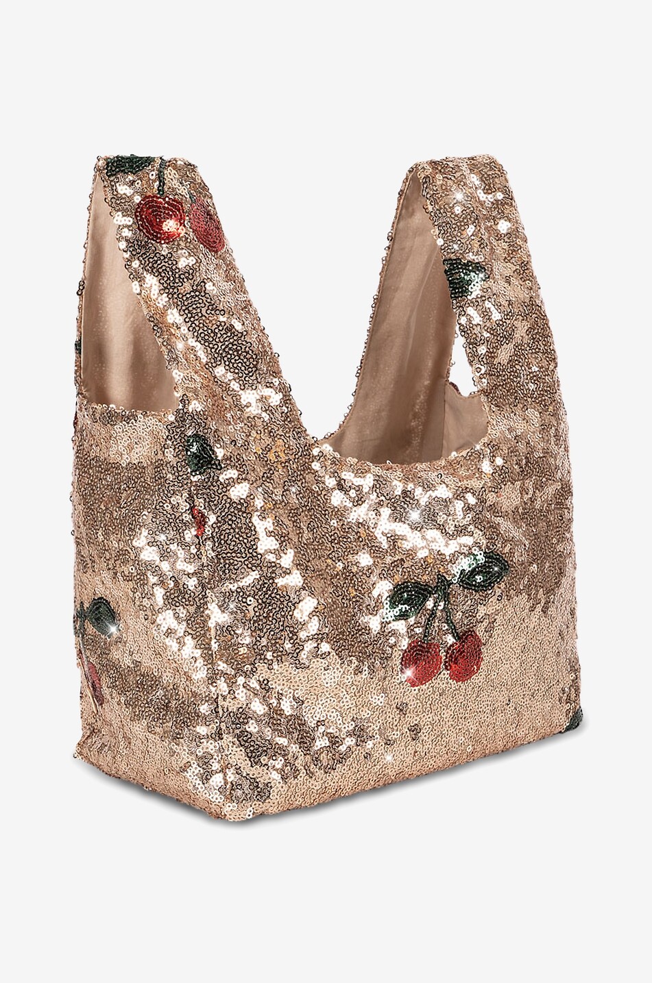 KONGES SLØJD Sac cabas à sequins motif cerise fille Starla Fille DORE 2