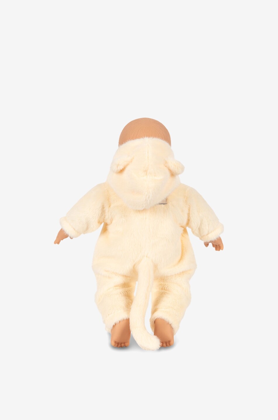 KONGES SLØJD Poupée enfant à combinaison peluche à capuche Kitty Unisexe BLANC CASSE 4