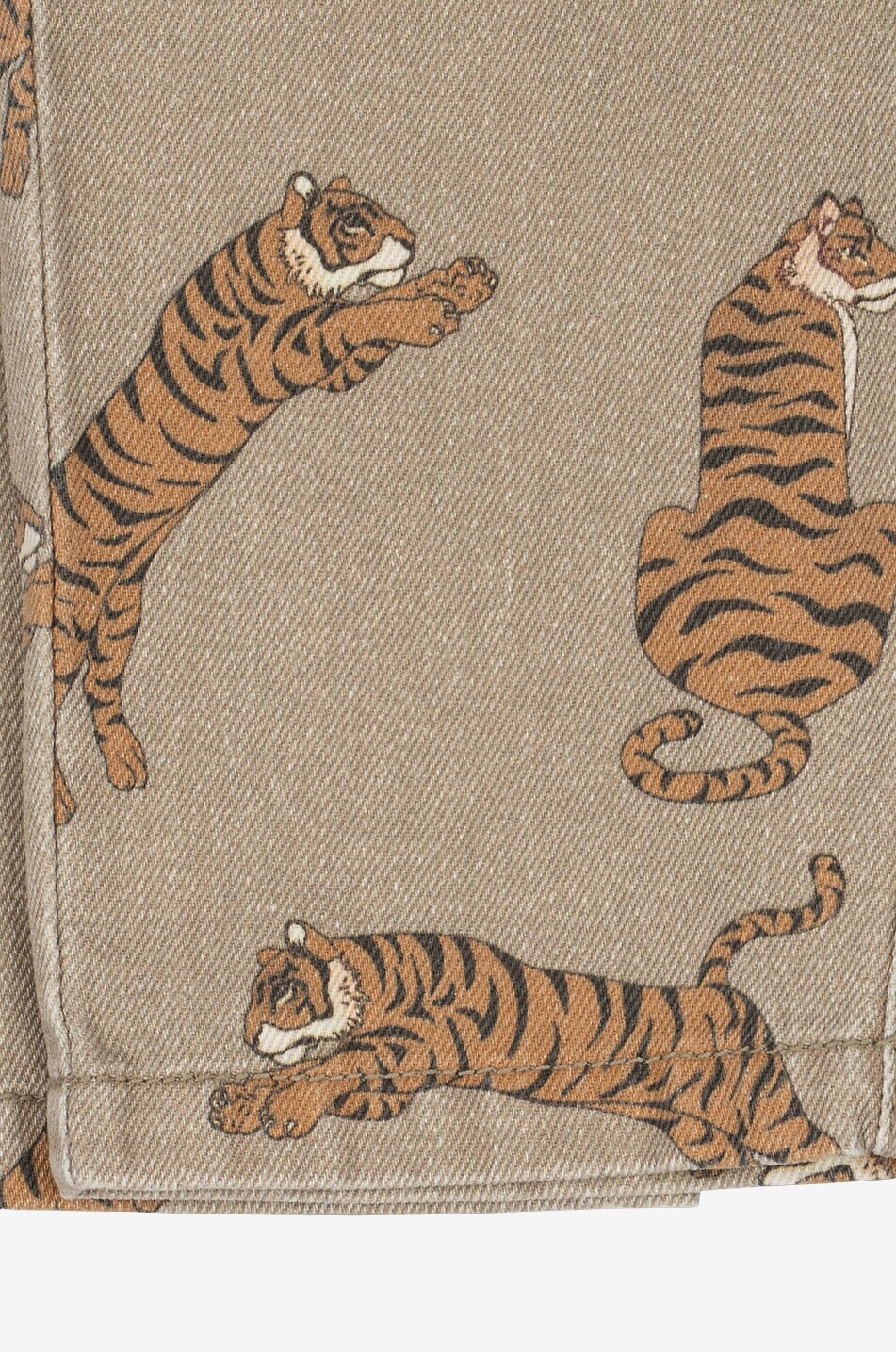 KONGES SLØJD Magot tiger-printed boys' carrot jeans Boy [akeneo-beigefonce] 5