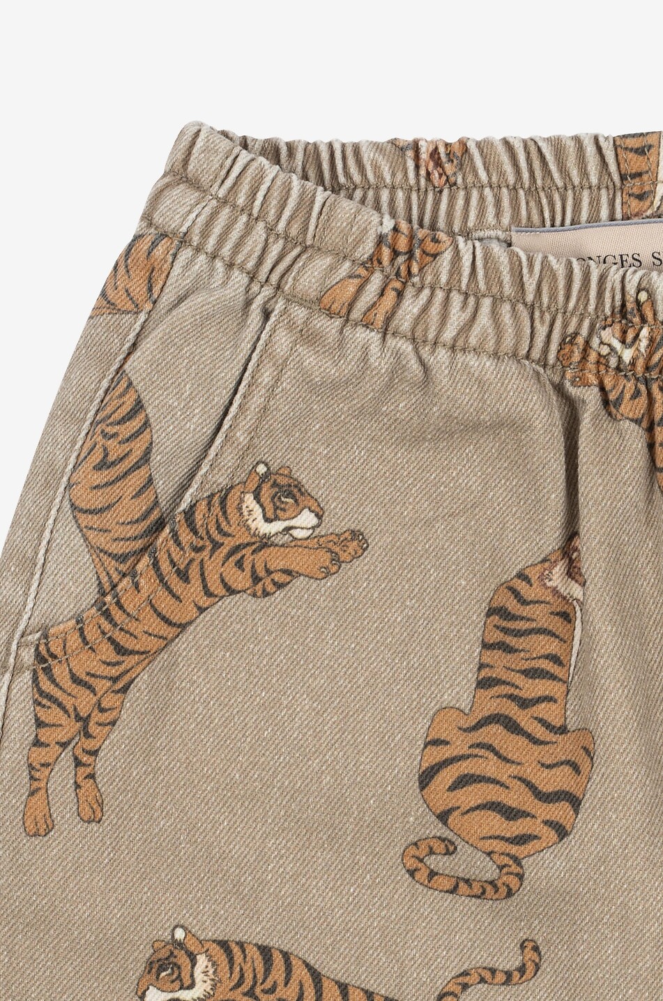 KONGES SLØJD Magot tiger-printed boys' carrot jeans Boy [akeneo-beigefonce] 4