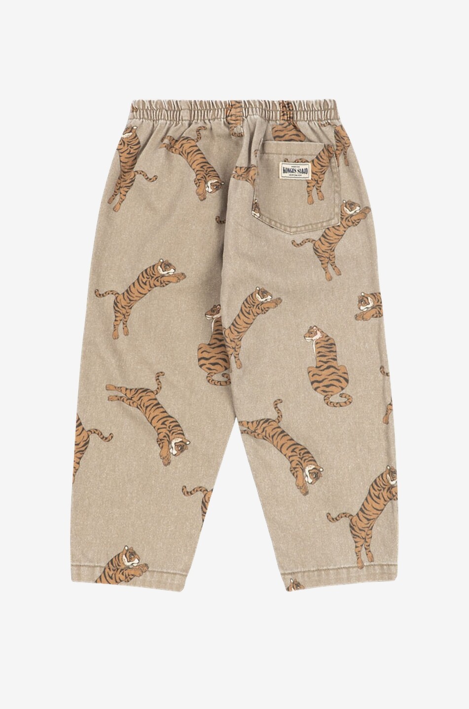 KONGES SLØJD Magot tiger-printed boys' carrot jeans Boy [akeneo-beigefonce] 2