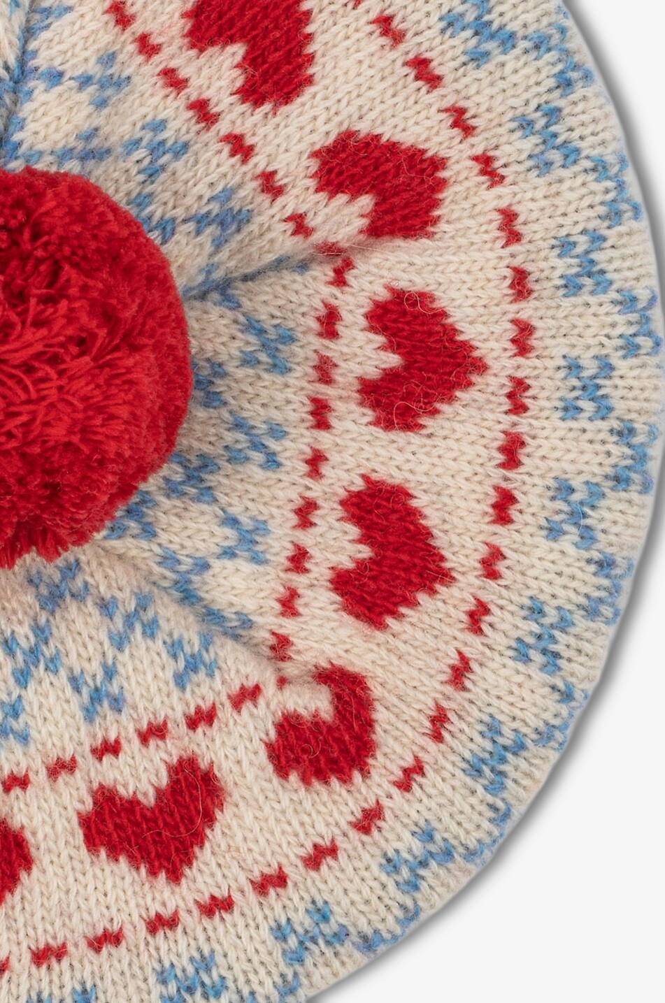 KONGES SLØJD Belou jacquard knit wool blend children's beret Unisex MULTI COLOURED 2