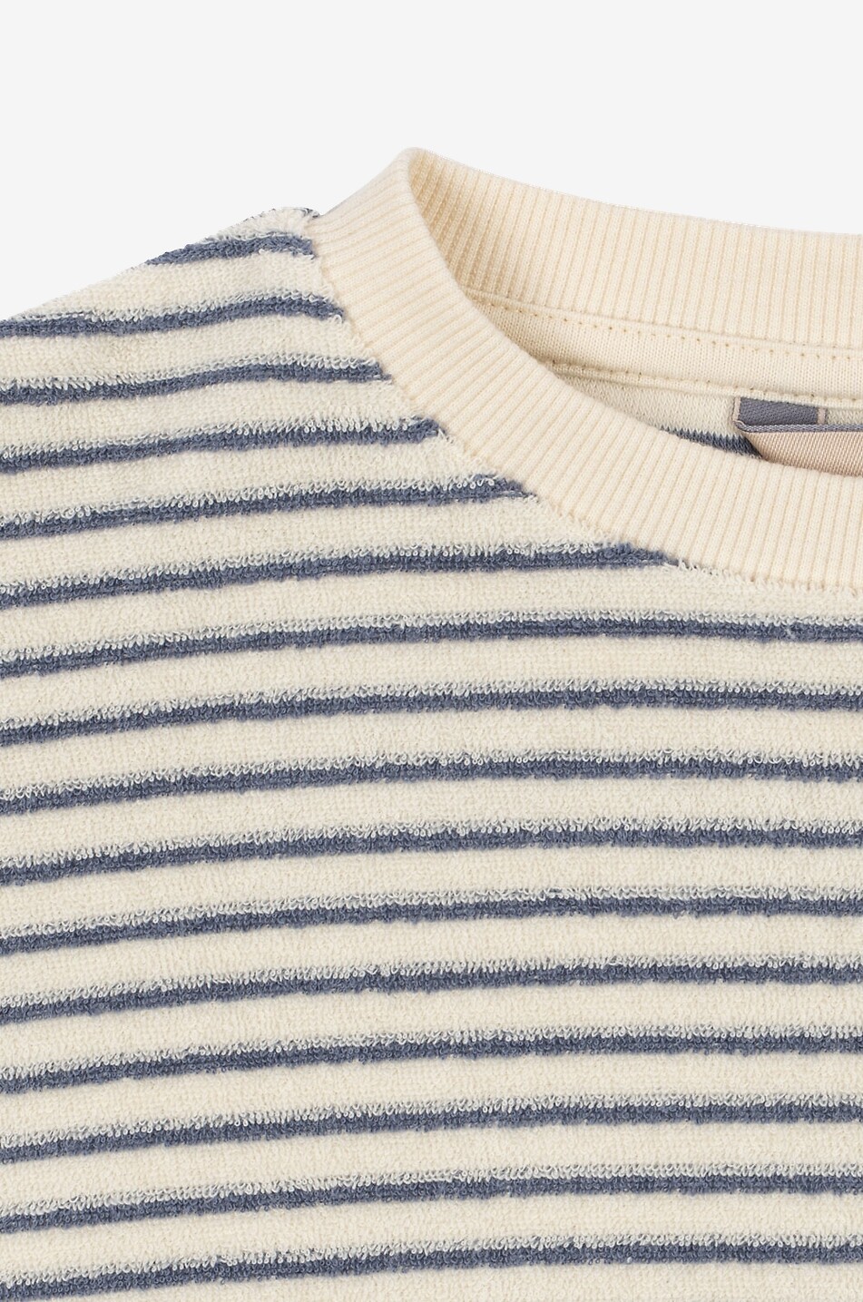 KONGES SLØJD Sweat-shirt rayé en éponge de coton Itty Lemon Garçon BLEU 3