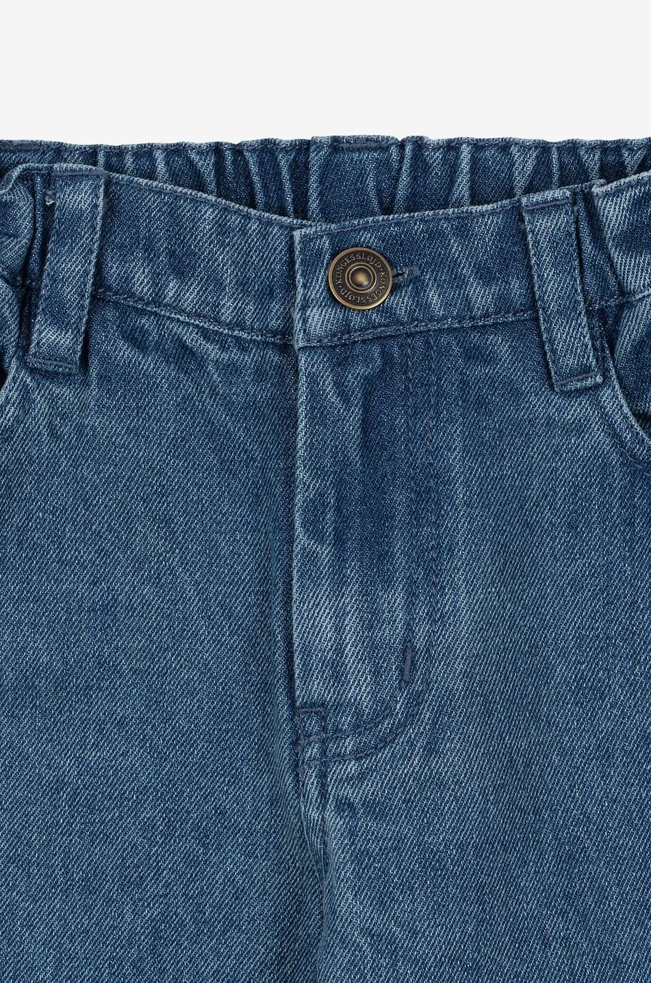 KONGES SLØJD Jean en coton organique à taille élastiquée enfant Elba Unisexe BLEU FONCE 5