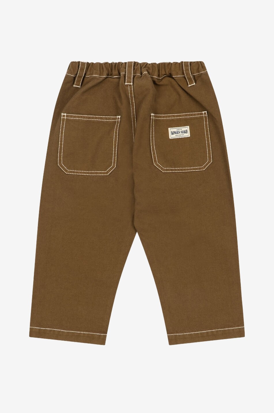KONGES SLØJD Rida boy's organic cotton canvas trousers Boy BROWN 2