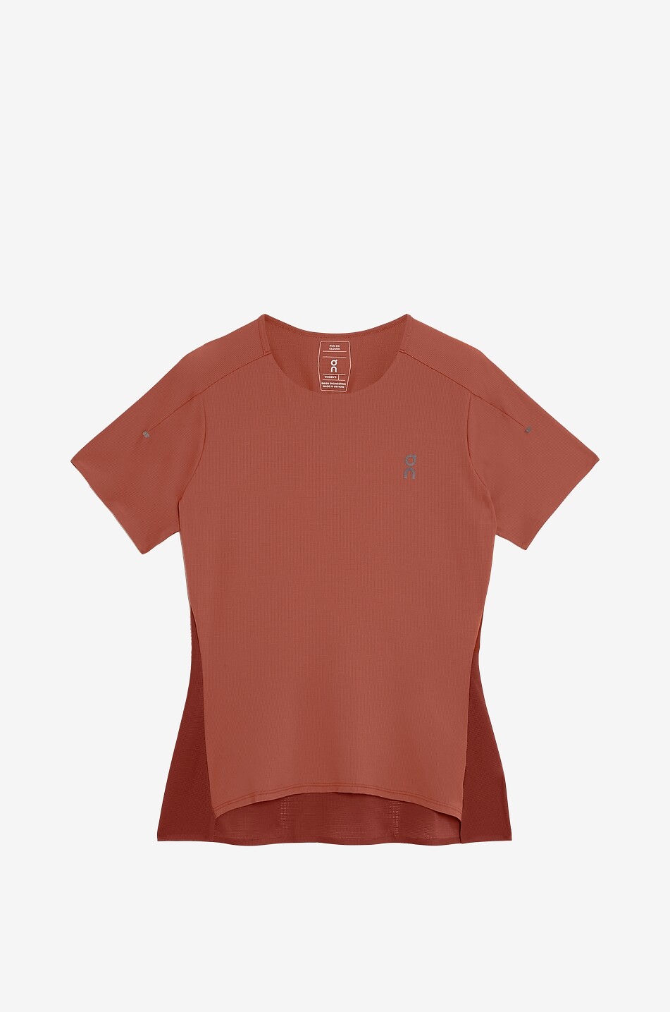 ON Kurzärmeliges Running-T-Shirt mit Rundhalsausschnitt Performance Damen ROT 1