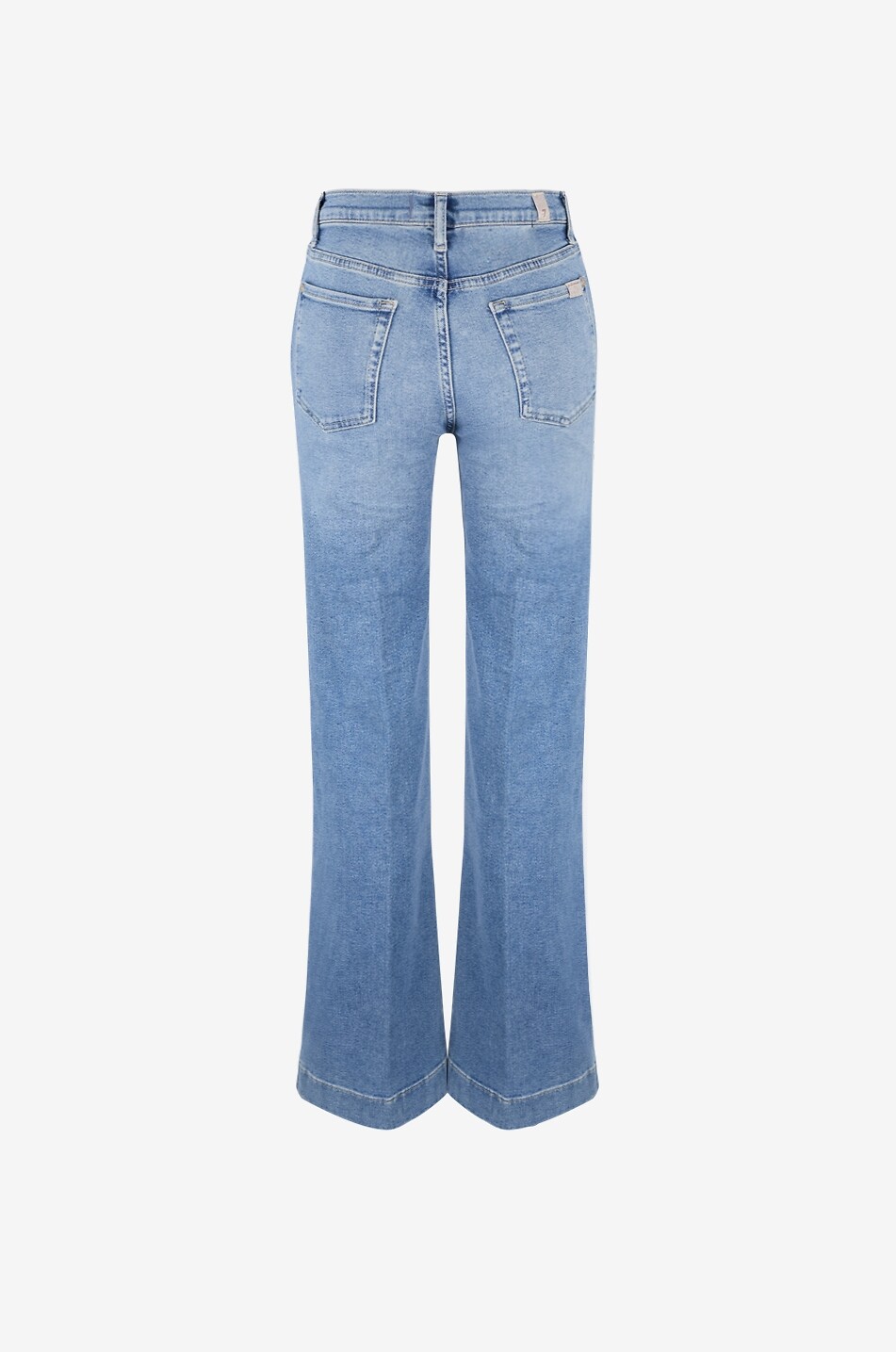 7 FOR ALL MANKIND Jean évasé en coton mélangé Modern Dojo Aquashade Femme BLEU 2