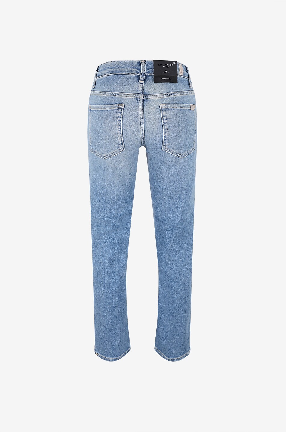 7 FOR ALL MANKIND Calie Aquashade straight-leg cropped denim jeans Women BLUE 2