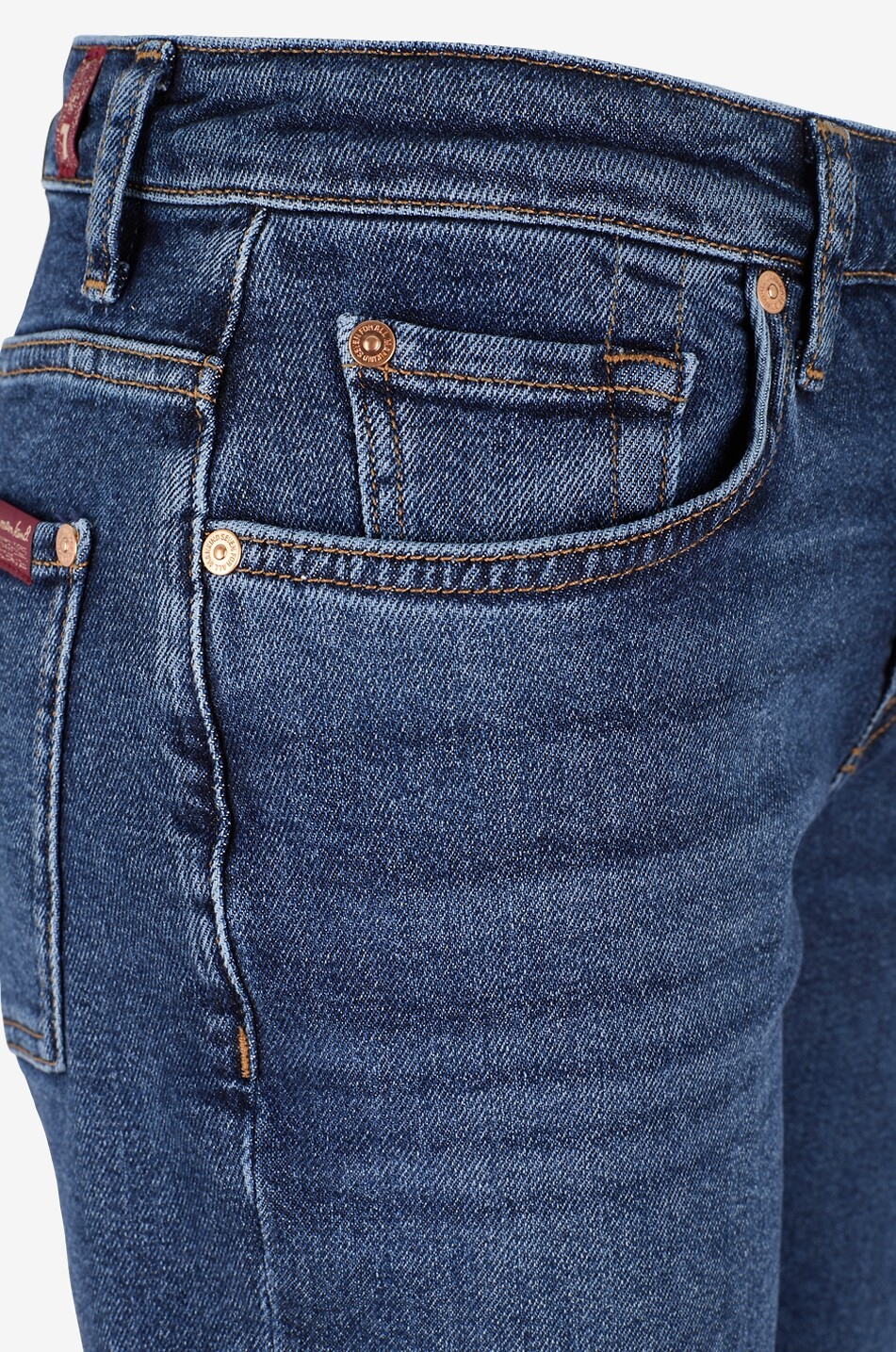 7 FOR ALL MANKIND Jean droit en denim de coton Calie Ankle Blue Vibe Femme BLEU FONCE 3