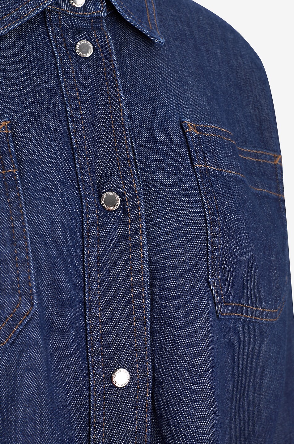7 FOR ALL MANKIND Langärmeliges Hemd aus Denim Utility Classic Lightless Halona Damen DUNKELBLAU 3